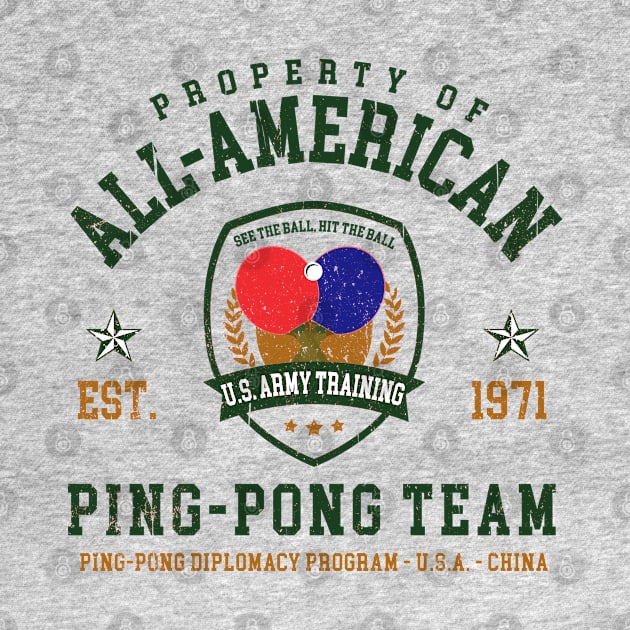 Gump All-American Ping Pong Team Lts by Alema Art